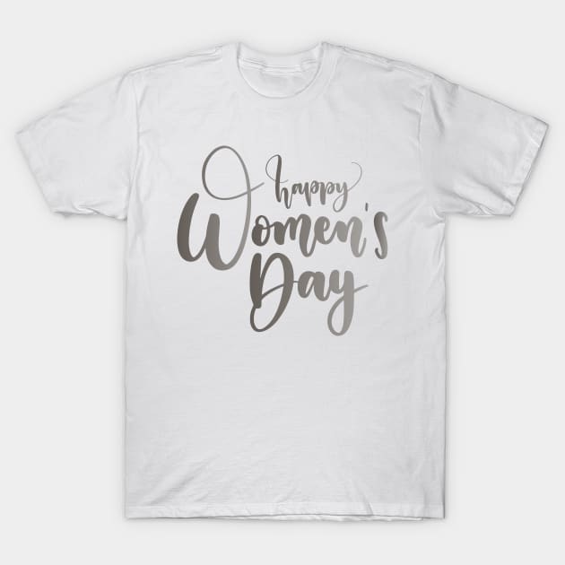 happy womans day T-Shirt by mkstore2020